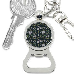 Folk Flowers Pattern Floral Surface Design Bottle Opener Key Chain by Eskimos