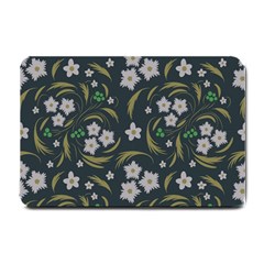 Folk Flowers Pattern Floral Surface Design Small Doormat  by Eskimos