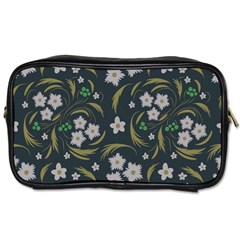 Folk Flowers Pattern Floral Surface Design Toiletries Bag (two Sides) by Eskimos