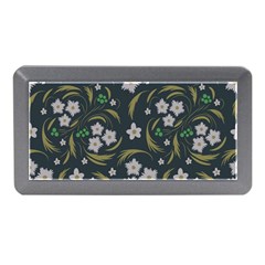 Folk Flowers Pattern Floral Surface Design Memory Card Reader (mini) by Eskimos