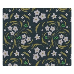 Folk Flowers Pattern Floral Surface Design Double Sided Flano Blanket (small)  by Eskimos