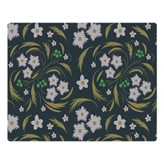 Folk Flowers Pattern Floral Surface Design Double Sided Flano Blanket (large)  by Eskimos