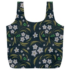 Folk Flowers Pattern Floral Surface Design Full Print Recycle Bag (xxl) by Eskimos