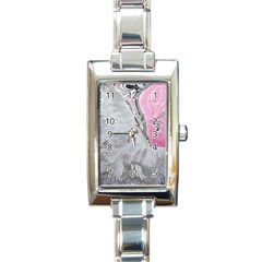 Abstract marbling collage Rectangle Italian Charm Watch