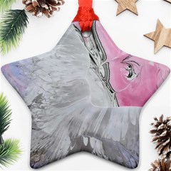 Abstract marbling collage Ornament (Star)