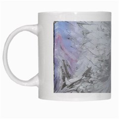 Abstract marbling collage White Mugs