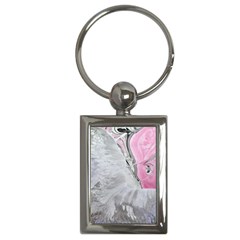 Abstract Marbling Collage Key Chain (rectangle) by kaleidomarblingart