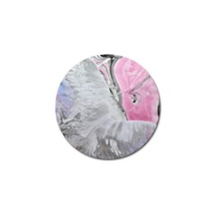 Abstract marbling collage Golf Ball Marker