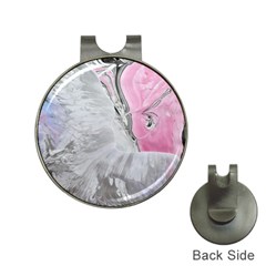 Abstract marbling collage Hat Clips with Golf Markers