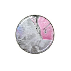 Abstract marbling collage Hat Clip Ball Marker