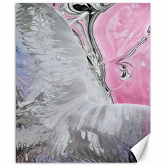 Abstract marbling collage Canvas 8  x 10 