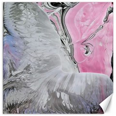 Abstract marbling collage Canvas 12  x 12 