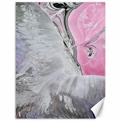 Abstract marbling collage Canvas 12  x 16 