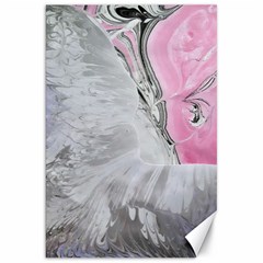 Abstract marbling collage Canvas 20  x 30 