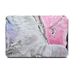 Abstract marbling collage Small Doormat 