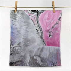 Abstract marbling collage Face Towel