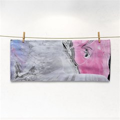 Abstract marbling collage Hand Towel