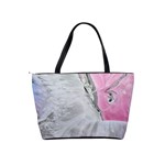 Abstract marbling collage Classic Shoulder Handbag Back