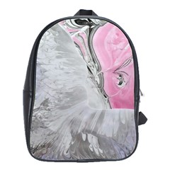 Abstract marbling collage School Bag (Large)