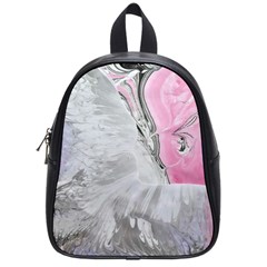 Abstract marbling collage School Bag (Small)