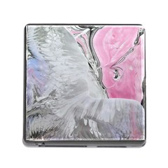 Abstract marbling collage Memory Card Reader (Square 5 Slot)