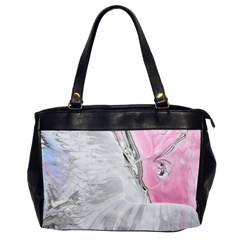 Abstract marbling collage Oversize Office Handbag (2 Sides)