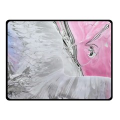 Abstract marbling collage Fleece Blanket (Small)