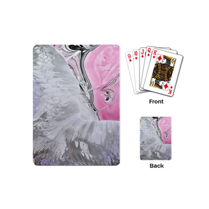 Abstract marbling collage Playing Cards Single Design (Mini)