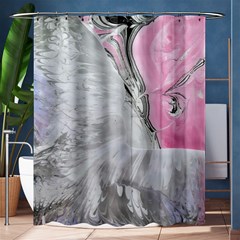 Abstract marbling collage Shower Curtain 60  x 72  (Medium) 