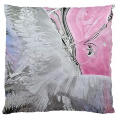 Abstract marbling collage Large Cushion Case (One Side)