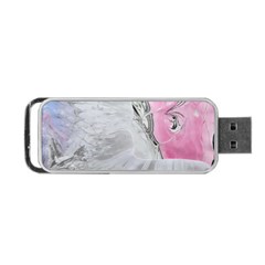 Abstract marbling collage Portable USB Flash (One Side)