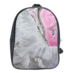 Abstract marbling collage School Bag (XL)