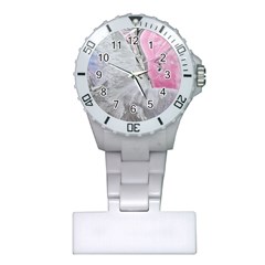 Abstract marbling collage Plastic Nurses Watch