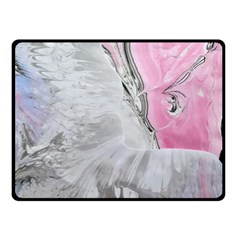 Abstract marbling collage Double Sided Fleece Blanket (Small) 