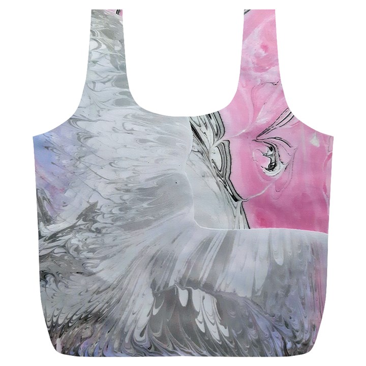 Abstract marbling collage Full Print Recycle Bag (XL)