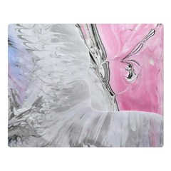 Abstract marbling collage Double Sided Flano Blanket (Large) 