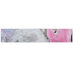 Abstract marbling collage Large Flano Scarf 