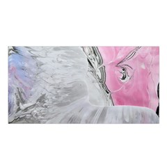 Abstract marbling collage Satin Shawl