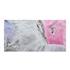 Abstract marbling collage Satin Wrap