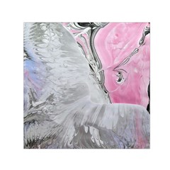 Abstract marbling collage Small Satin Scarf (Square)