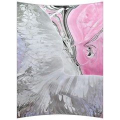 Abstract marbling collage Back Support Cushion