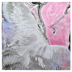 Abstract marbling collage Wooden Puzzle Square