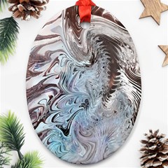 Painted feathers Ornament (Oval)