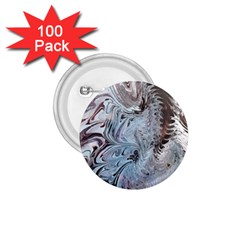 Painted feathers 1.75  Buttons (100 pack) 