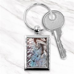 Painted feathers Key Chain (Rectangle)