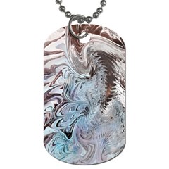 Painted feathers Dog Tag (One Side)