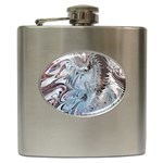 Painted feathers Hip Flask (6 oz) Front