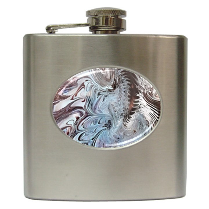 Painted feathers Hip Flask (6 oz)