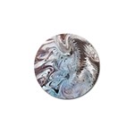 Painted feathers Golf Ball Marker Front