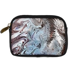 Painted feathers Digital Camera Leather Case